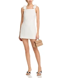 Whisper Bow Strap Mini Dress