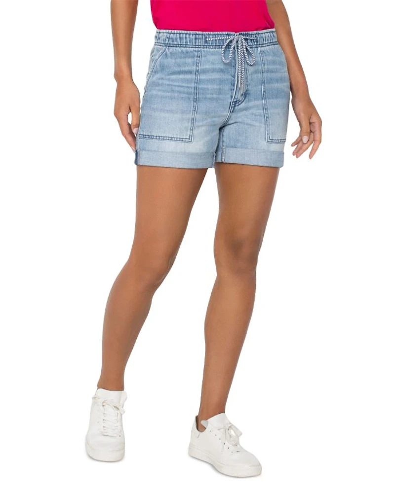 Rascal High Rise Utility Jean Shorts Boylston