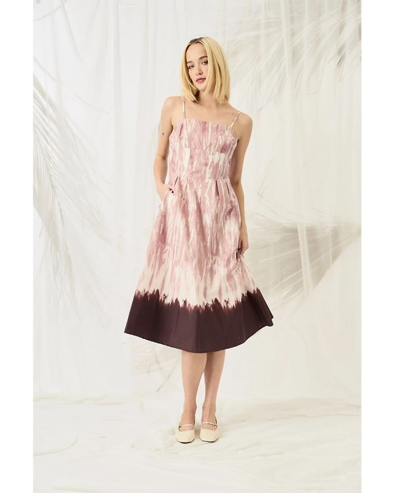 Printed A-Line Dress