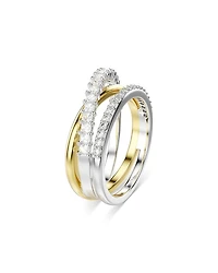 Hyperbola Crystal Multi Row Ring