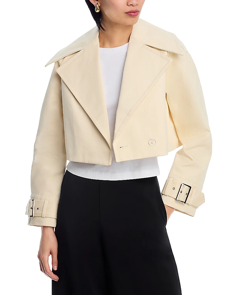 Toccin Tommy Cropped Trench Coat