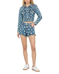 Warren Embroidered Cutoff Shorts