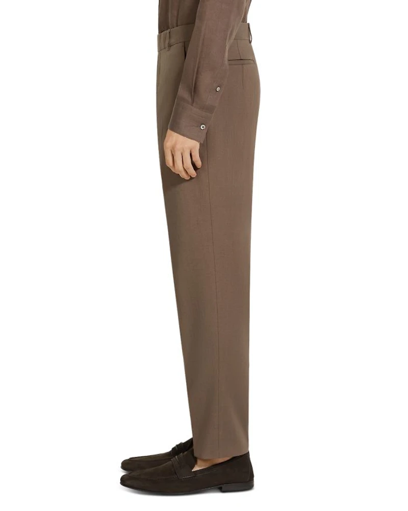 Oasi Lino Regular Fit Linen Trousers