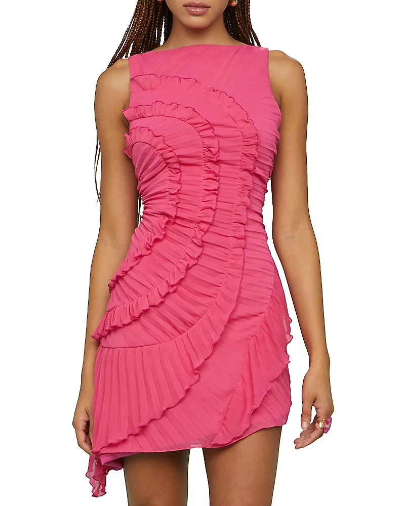 Amur Emilia Cascade Mini Dress