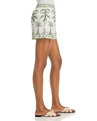 Tulum Border Print Shorts