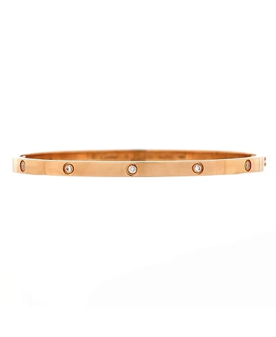 Pre-Owned Cartier Love Diamond Bracelet 18K Rose Gold with Diamonds