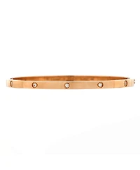 Pre-Owned Cartier Love Diamond Bracelet 18K Rose Gold with Diamonds