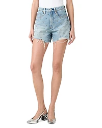 Blanknyc Rhinestone Embellished Cutoff Shorts
