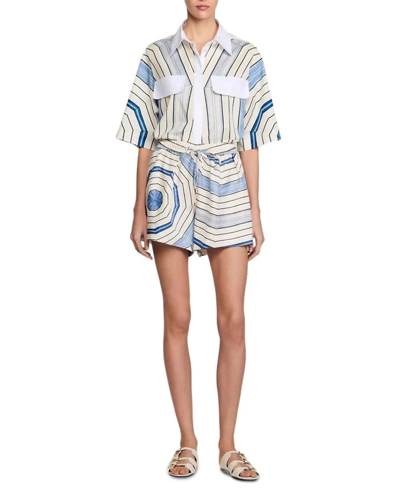 Spiral Motif Shorts