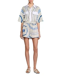 Spiral Motif Shorts