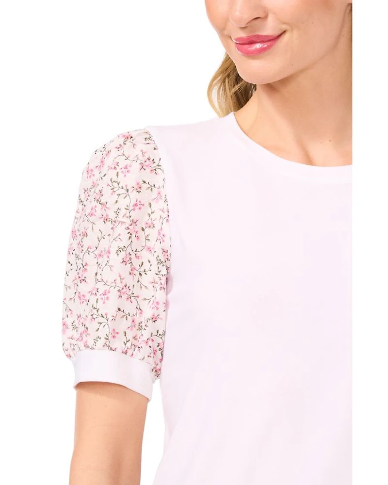 Puff Sleeve Knit Top
