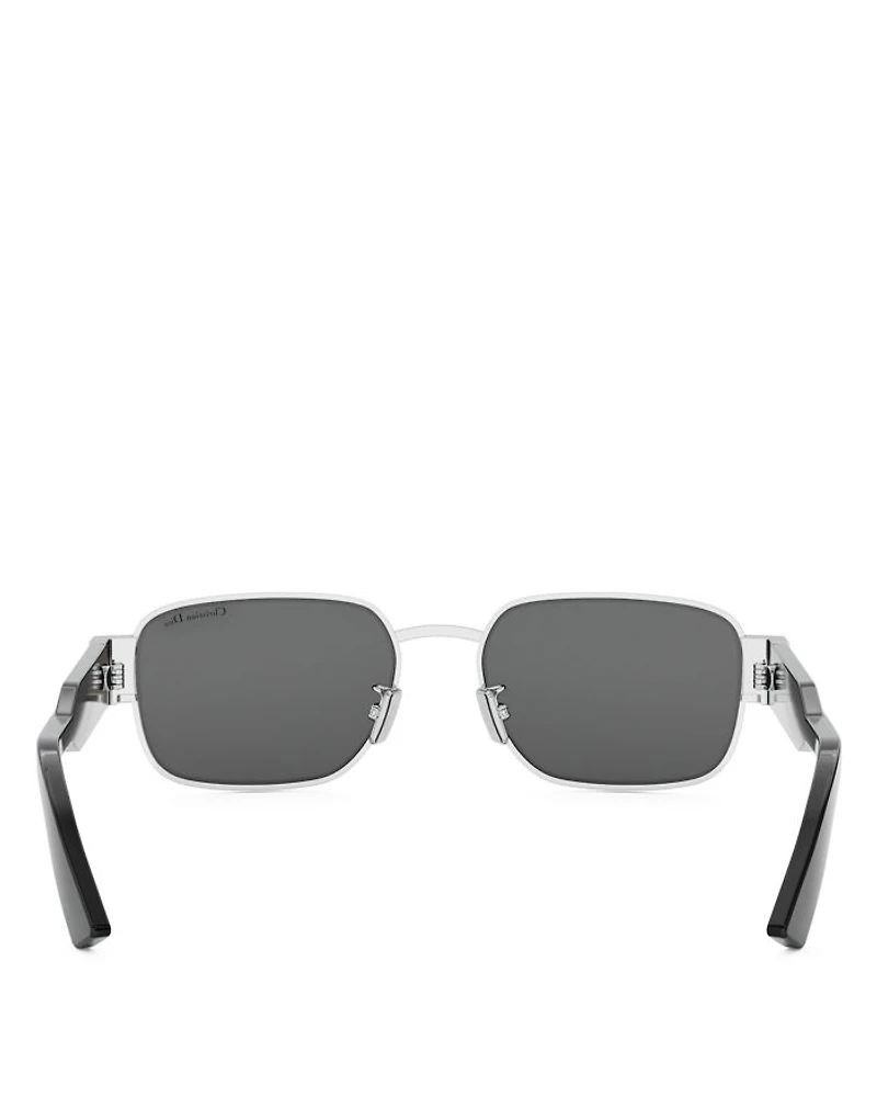 Christian Dior Label S2U Silver Rectangular Sunglasses, 54mm