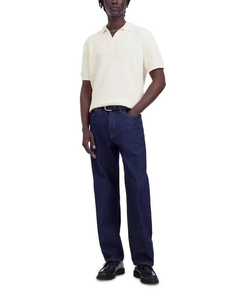 Waffle Knit Johnny Polo