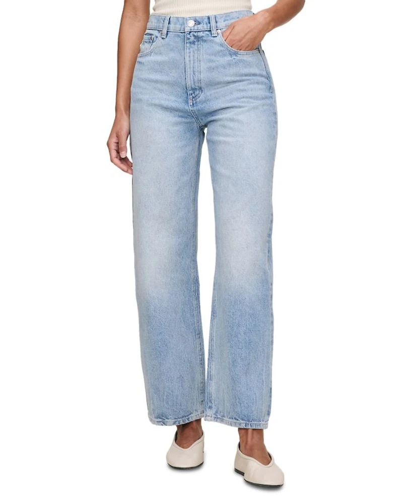 Karmine High Rise Refined Wide Leg Jeans Vintage Light