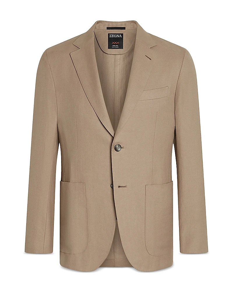 Zegna Oasi Lino Regular Fit Linen Jacket