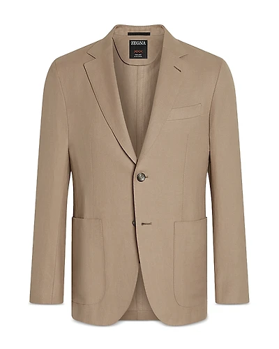 Zegna Oasi Lino Regular Fit Linen Jacket