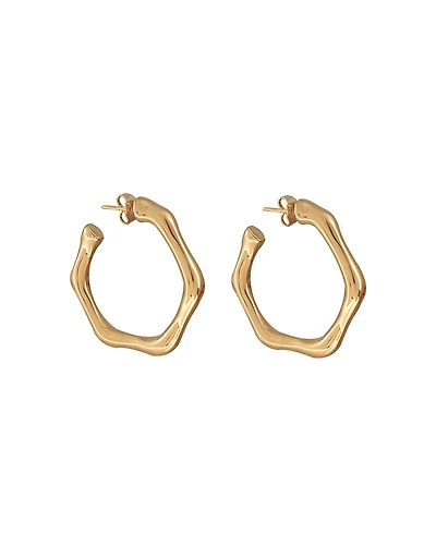 Cxc Bamboo Hoop Earrings