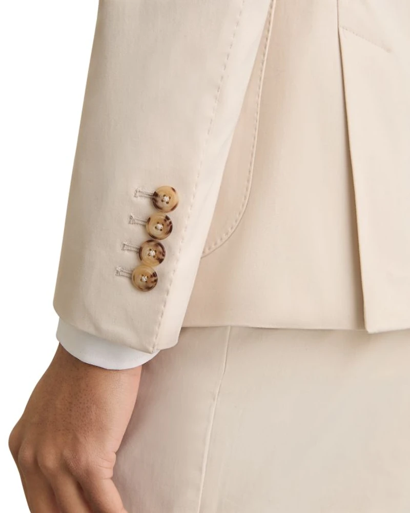 Putney Regular Fit Cotton Blend Peak Lapel Blazer