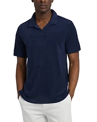 Onia Terry Open Collar Polo Shirt
