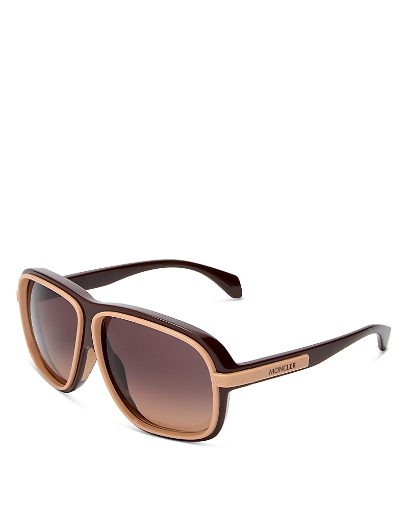 Moncler Pilot Sunglasses, 62mm