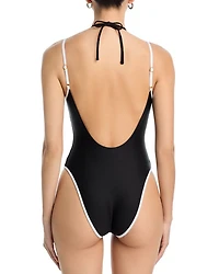 Layered One Piece Swimsuit - Exclusive