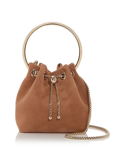 Jimmy Choo Bon Bon Suede Top Handle Bag