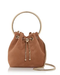 Jimmy Choo Bon Bon Suede Top Handle Bag
