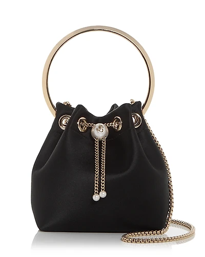 Jimmy Choo Bon Bon Satin Top Handle Bag