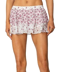 Edikted Florah Ruffled Mini Skort