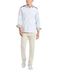 Back Print Long Sleeve Woven Shirt