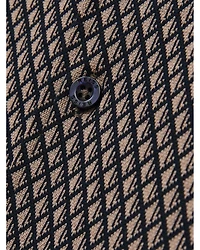 Drakes Short Sleeve Jacquard Cuban Shirt