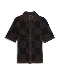 Alfred Short Sleeve Crochet Shirt