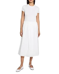 Pleated Midi Skirt