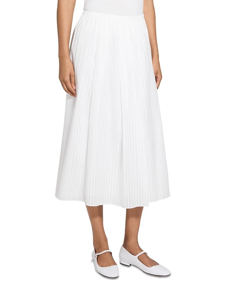 Pleated Midi Skirt