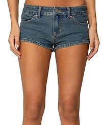 Edikted Jagger Low Rise Denim Shorts