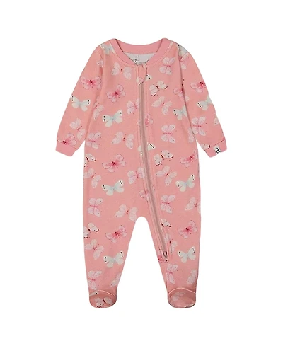 Deux par Girls' Printed Organic Cotton One-Piece Pajama