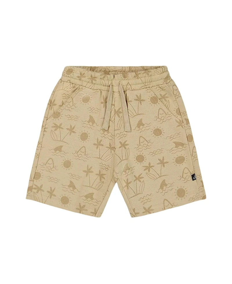 Deux par Deux Boys' Printed French Terry Short - Baby