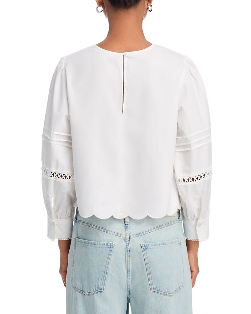Alissa Broiderie Top