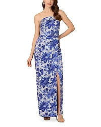 Aidan Mattox Woven Jacquard Long Dress