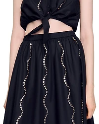 Rhinestone Maxi Skirt