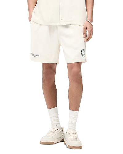Represent Crest Relaxed Fit Logo Embroidered Shorts