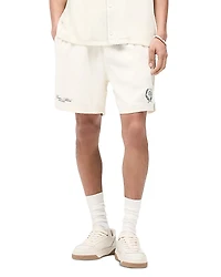 Represent Crest Relaxed Fit Logo Embroidered Shorts