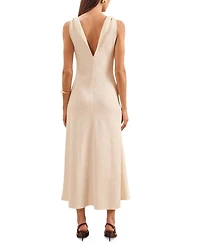 Kiera Textured Drape Neck Dress