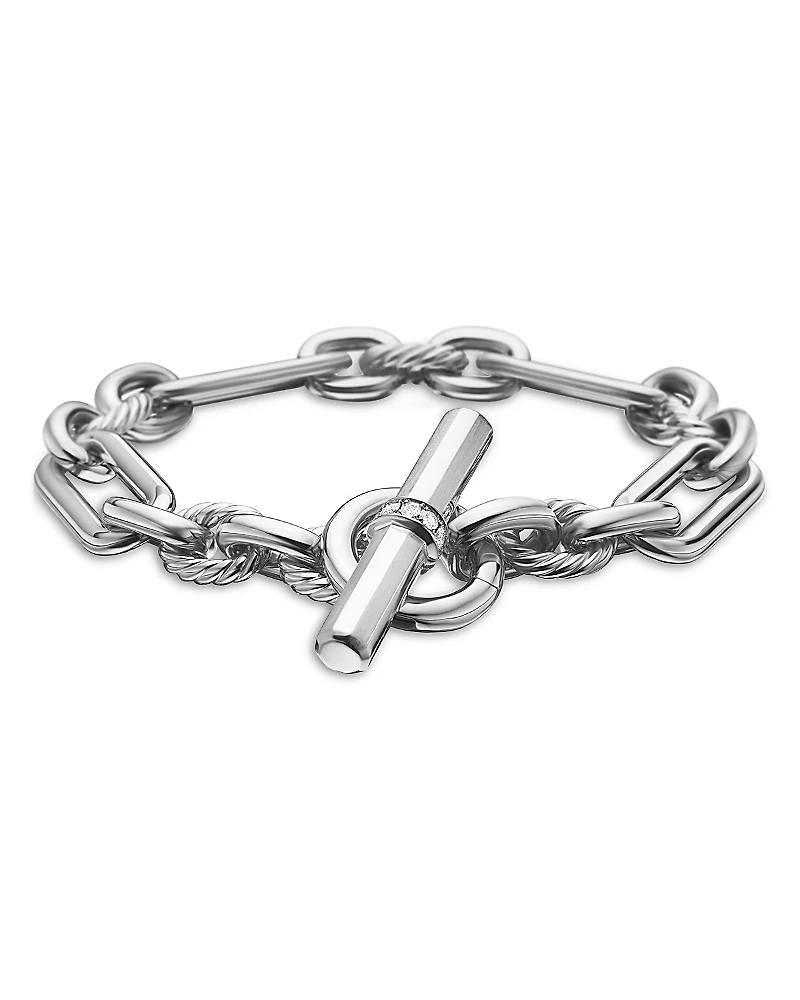 David Yurman Lexington Chain Bracelet with Diamonds