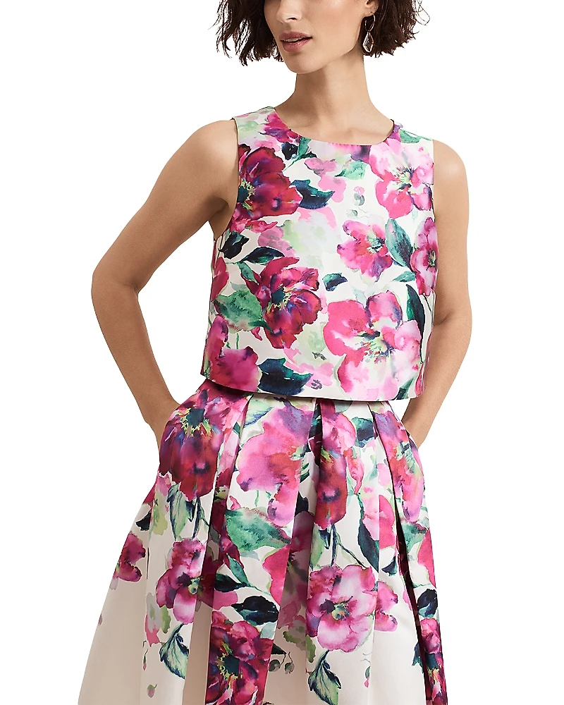 Phase Eight Celeste Print Top