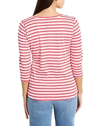 Stripe Boat Neck Tee