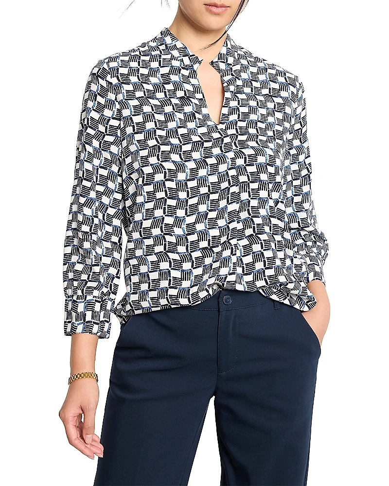 Nic+Zoe Basketweave Blouse