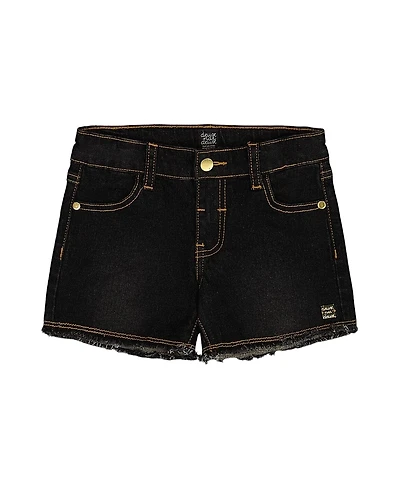 Deux par Girls' Jean Short with Embroidery