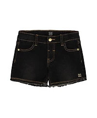Deux par Girls' Jean Short with Embroidery