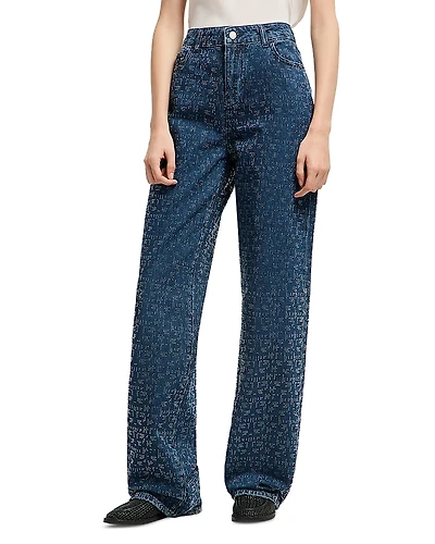 Emporio Armani Rhinestone Straight Pants